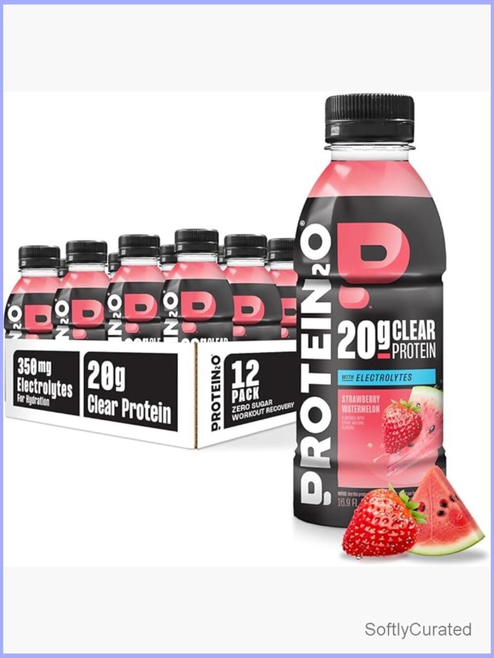 12-Pack Clear Whey Protein Water, 20g Protein, Electrolytes